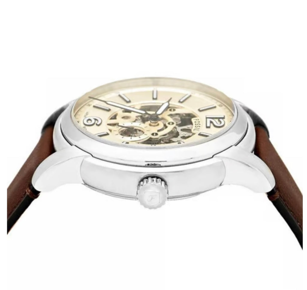 Montre Fossil Heritage en Cuir Marron